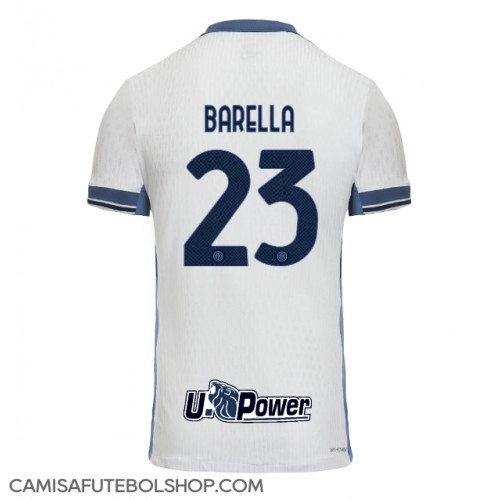 Camisa de time de futebol Inter Milan Nicolo Barella #23 Replicas 2º Equipamento 2024-25 Manga Curta